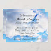 告知記念として 招待状 (正面/裏面)