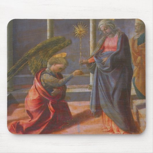 告知(Barbadori Altarpのpredella マウスパッド (正面)