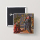 告知(Barbadori Altarpのpredella 缶バッジ (正面&裏面)