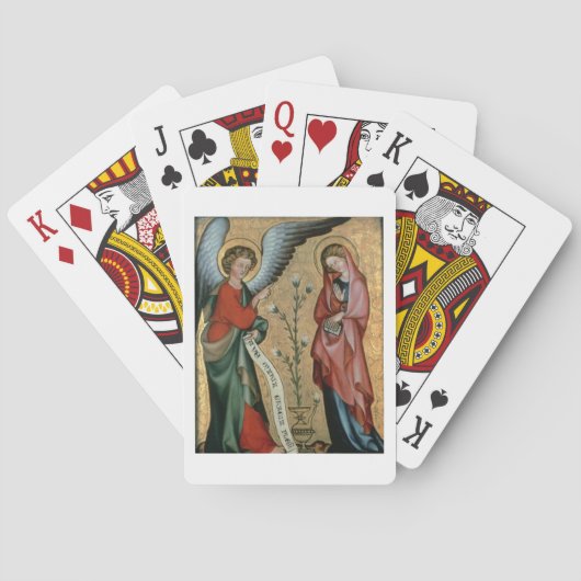 告知、c.1330 (パネルの油) トランプ (裏面)