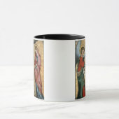 告知、c.1330 (パネルの油) マグカップ (中央)