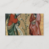 告知、c.1330 (パネルの油) 名刺 (裏面)