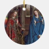 告知、c. 1434年- 36 (キャンバスの油) セラミックオーナメント (裏面)