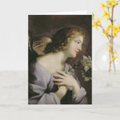 告知、c.1650の天使 カード (黄色い花)
