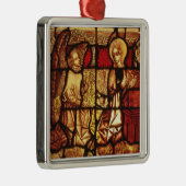 告知、Gを描写するステンドグラス窓 メタルオーナメント (右)
