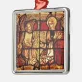 告知、Gを描写するステンドグラス窓 メタルオーナメント (左)