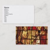 告知、Gを描写するステンドグラス窓 名刺 (正面/裏面)