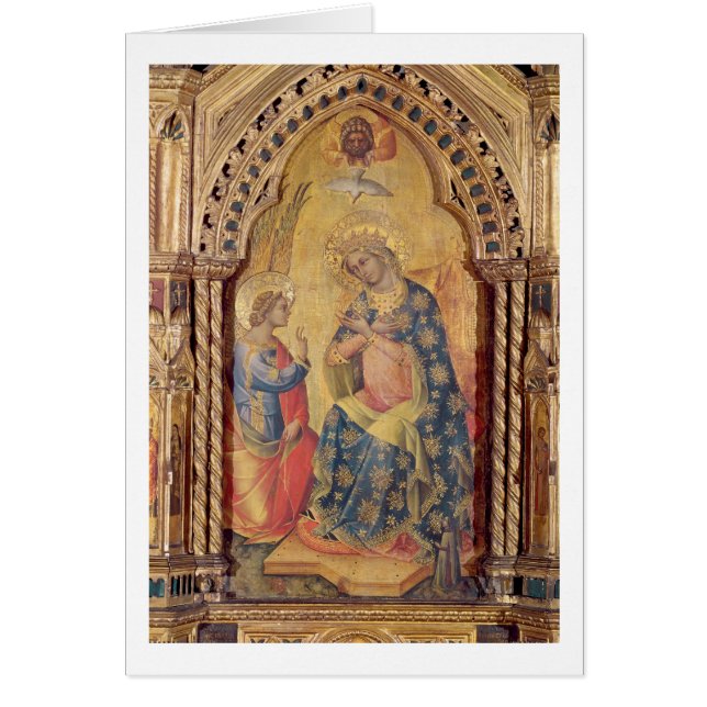 告知(polyptych) (パネルの油の一部分 (正面)