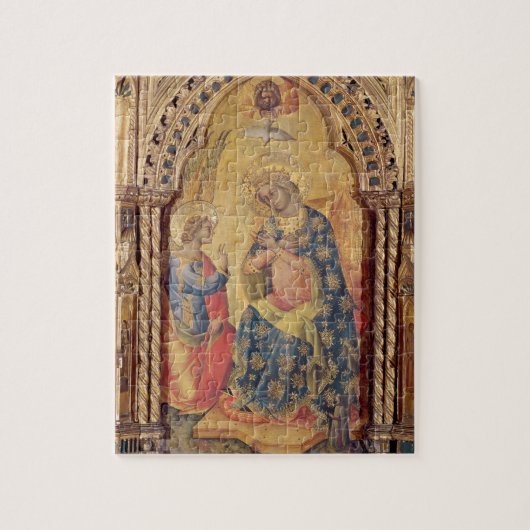告知(polyptych) (パネルの油の一部分 ジグソーパズル (縦)