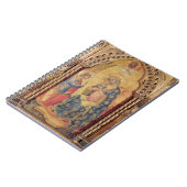 告知(polyptych) (パネルの油の一部分 ノートブック (左側)