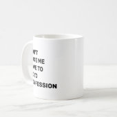 告解に行かせないで コーヒーマグカップ (正面左)