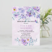 周りが華やかに ラッパー紫陽花の花束  伴娘の昼食会 招待状 (スタンド正面)