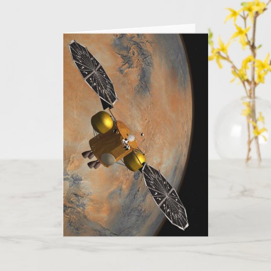 周回する火星。 カード (黄色い花)