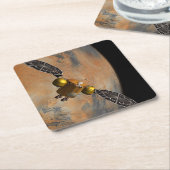 周回する火星。 スクエアペーパーコースター (アングル)