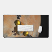 周回する火星。 デスクマット (キーボード&マウス)