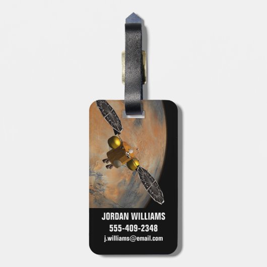 周回する火星。 ラゲッジタグ (裏面縦)