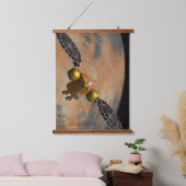 周回する火星。 吊り下げ型タペストリー (寝室)