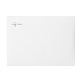 周回住所 シール ラップアラウンドラベル (正面)