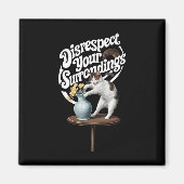 周囲おもしろいの服装を無視する マグネット (正面)