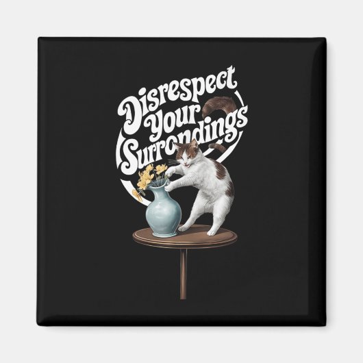 周囲おもしろいの服装を無視する マグネット (正面)