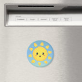 周囲を明るく照らすかわいい幸せな太陽 マグネット (インサイチュ (食洗機))