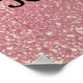 周年パーティーの写真小道具 ピンク ゴールド 誕生日 ポスター (角)