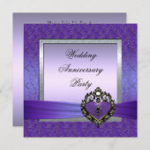 周年パーティー招待状 招待状 (正面/裏面)