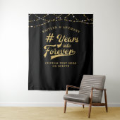 周年フォトバックドロップ # 永遠への年数 タペストリー (インサイチュ)