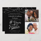 周年レトロ # 永遠に輝く光の中で 招待状 (正面/裏面)