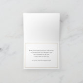 周年事業企業の白黒金ゴールド サンキューカード (内部)