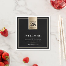 周年事業企業の白黒金ゴールド