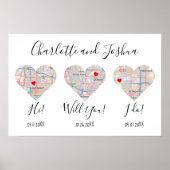 周年名モダンはギフトマップを愛する ポスター (正面)