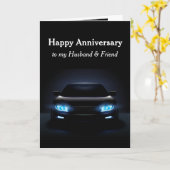 周年夫フレンドスポーツカー自動車 カード (黄色い花)