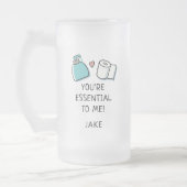 周年流行年パーソナライズされた フロストグラスビールジョッキ (左)