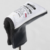 周年記念おもしろいに妻から夫へユーモアのメッセージ ゴルフヘッドカバー (3/4 正面)