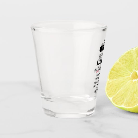 周年記念おもしろいに妻から夫へユーモアのメッセージ ショットグラス (左)