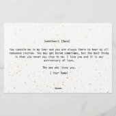 周年記念おもしろいに妻から夫へユーモアのメッセージ 便箋 (裏面)