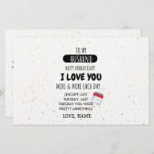 周年記念おもしろいに妻から夫へユーモアのメッセージ 便箋 (正面/裏面)