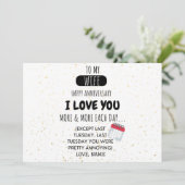 周年記念おもしろいの夫婦ユーモアのメッセージ (スタンド正面)