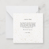 周年記念おもしろいの夫婦ユーモアのメッセージ ノートカード (裏面)