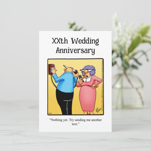 周年記念おもしろいパーティの招待状 招待状 (スタンド正面)