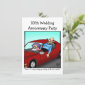 周年記念おもしろいパーティの招待状 招待状 (スタンド正面)