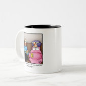 周年記念おもしろいユーモアのマグカップ ツートーンマグカップ (正面左)