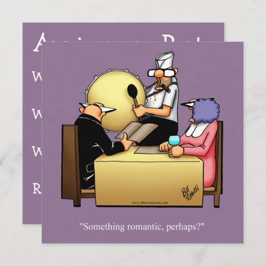 周年記念おもしろいユーモアパーティの招待状 招待状 (正面/裏面)