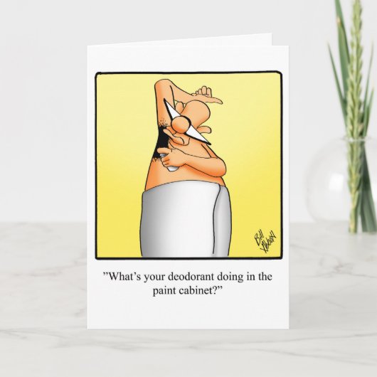 周年記念おもしろいユーモア用挨拶カード カード (正面)