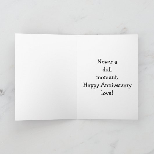 周年記念おもしろいユーモア用挨拶カード カード (内部)