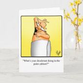 周年記念おもしろいユーモア用挨拶カード カード (黄色い花)