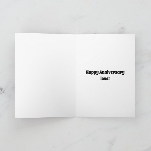 周年記念おもしろいユーモア用挨拶カード カード (内部)