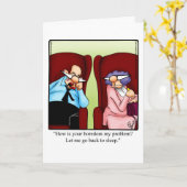 周年記念おもしろいユーモア用挨拶カード カード (黄色い花)