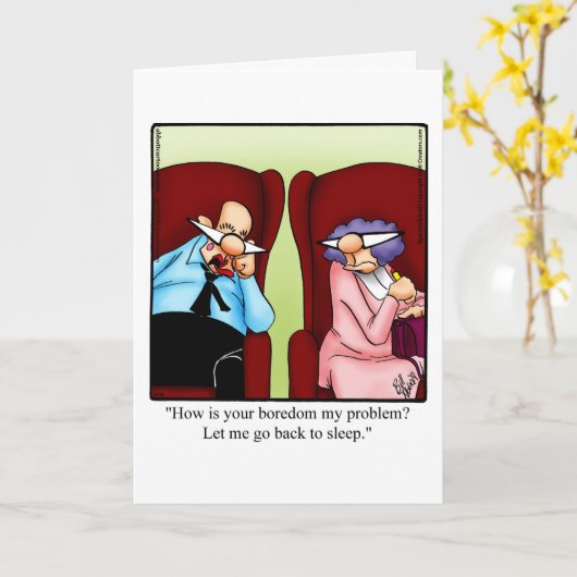 周年記念おもしろいユーモア用挨拶カード カード (黄色い花)